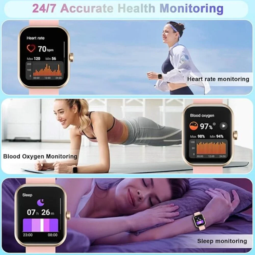 Motast Smart Watch 1.96” HD Touch Screen P99 Sports Fitness Tracker Android iOS